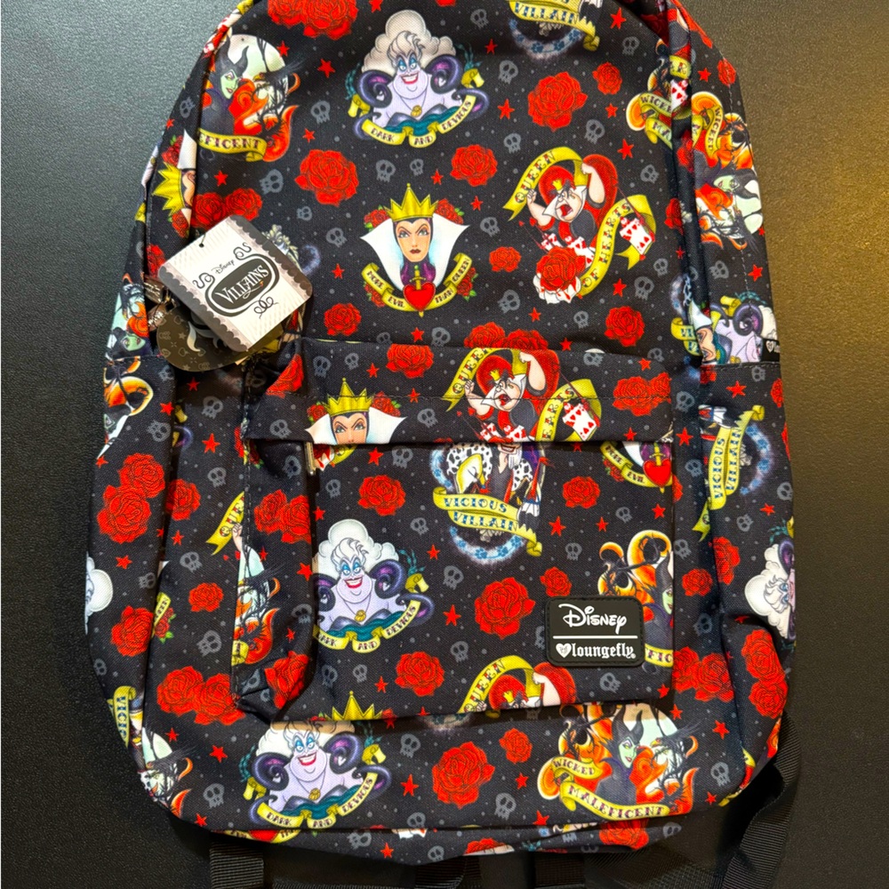 BMWT full-size Disney Villians Loungefly Backpack